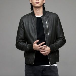 ALL SAINTS - Boyton Leather Bomber Jacket